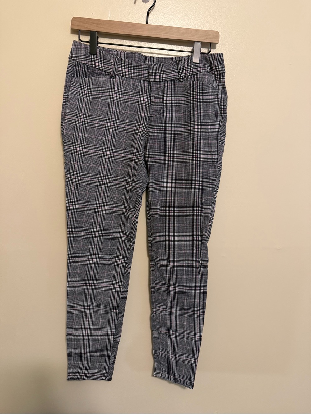 Old Navy Men's Gray Plaid Dress Pants